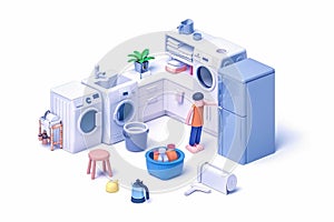 Everyday activities in 3D, Illustrative animations