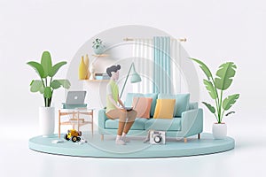 Everyday activities in 3D, Illustrative animations