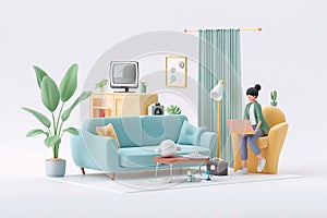 Everyday activities in 3D, Illustrative animations