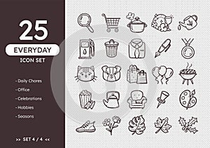 Everyday Doodle Icon Collection