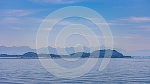 Everyday landscape of Guanabara Bay, in Rio de Janeiro, southeastern Brazil