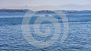 Everyday landscape of Guanabara Bay, in Rio de Janeiro, southeastern Brazil