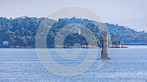 Everyday landscape of Guanabara Bay, in Rio de Janeiro, southeastern Brazil