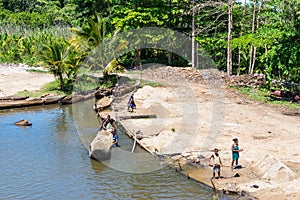 Everyday life on the river, Madagascar