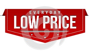 Everyday low price banner design photo