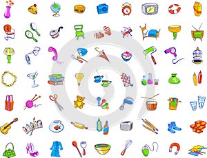Everyday Objects Icons photo