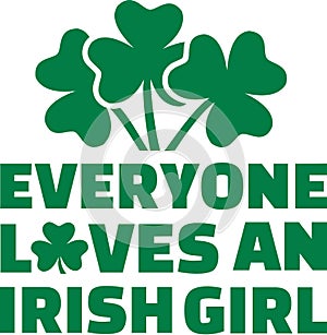 Everyone loves an irish girls with three clovers photo