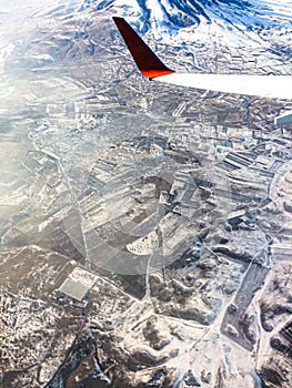 Aerial view from the plane