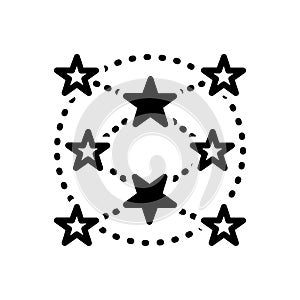 Black solid icon for Everywhere, ubiquitously and anywhere