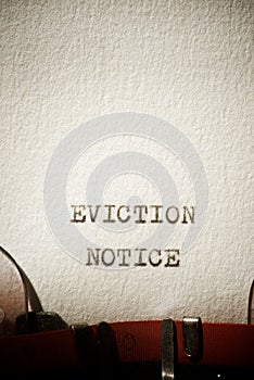 Eviction notice text