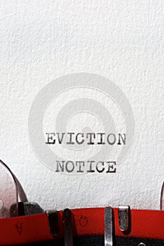 Eviction notice text