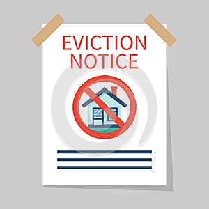 Eviction notice, vector