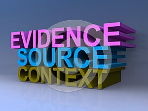 Evidence source context heading