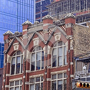 Evidence of urbanization in the historic downtown of Austin, Texas.