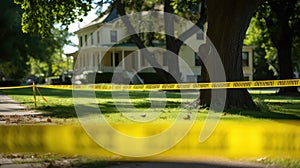 evidence yellow tape roll photo