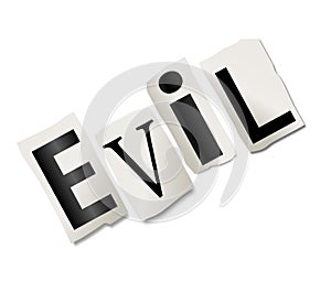 Evil concept.