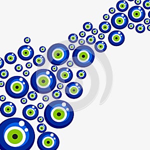 Evil eye vector pattern.