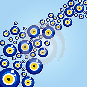 Evil eye vector pattern.