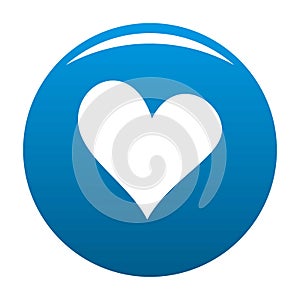 Evil heart icon vector blue