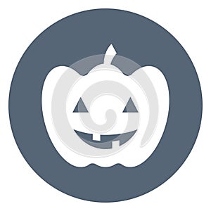 Evil pumpkin Isolated Vector icon which can easily modify or edit