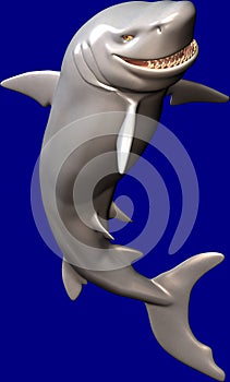 A evil shark grinning at you photo