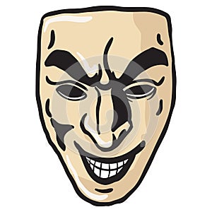 Evil smile mask