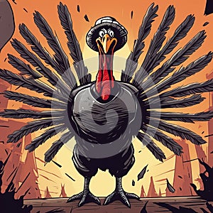 Evil Turkey in a killing spree, rampage