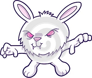 Evil Vampire Rabbit Vector