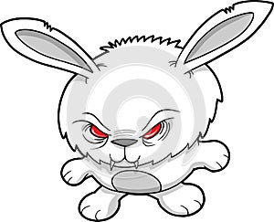 Evil Vampire Rabbit Vector