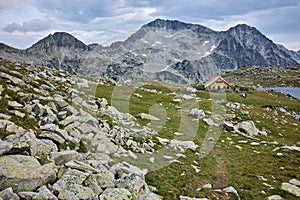 Evning view of Kamenitsa peak, Pirin mountain, Bulgaria