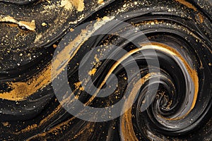 Evocative Abstract swirl glossy. Generate Ai photo