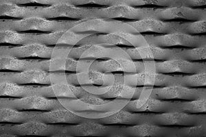 Texture of metal plate with embossed patterns