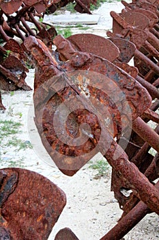 Evocative image of ancient fishing anchors