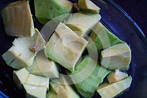 Mango cut into slices