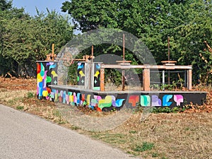 System of locks along the Milan canal photo