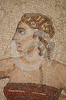 Mosaic floor, Villa Romana del Casale 300 AD Piazza Armerina Sicily, Italy.  UNESCO World Heritage site photo
