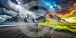 Evocative Monochromatic Landscape A Study in Shadow and Light Capturing the Raw Beauty of Nature in Abstract Gray