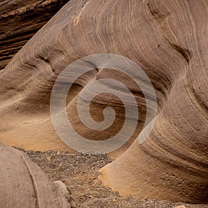 Evocative sandstone shapes
