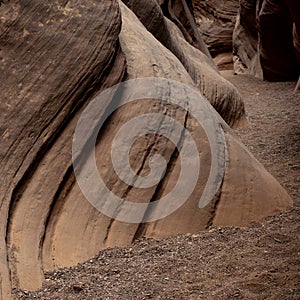 Evocative sandstone shapes