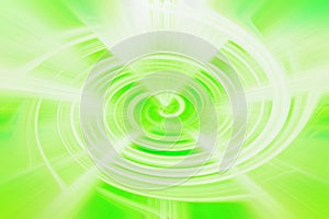 evoking awe with abstract twirl spiral rotational background featuring green blue magic design round whirl space swirl trail