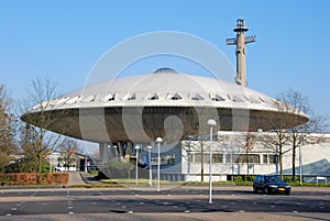 Evoluon futuristic monument in Eindhoven