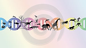 Evolution abstract illustration