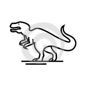 Evolution animal line icon, concept sign, outline vector illustration, linear symbol.