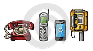 Evolution of Communication: Vintage to Modern Phones