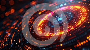The Evolution of Cybersecurity A timeline infographic showcasing the evolution of cybersecurity in the financial sector photo