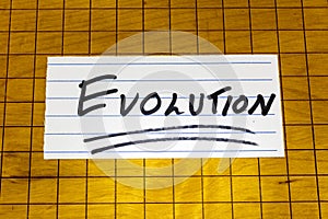 Evolution theory human growth progress development business change