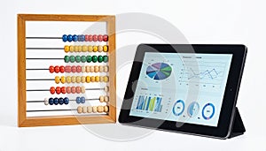 Evolution of Finance Abacus vs Digital Tablet Analytics