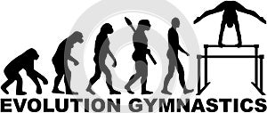 Evolution gymnastics with uneven bars photo