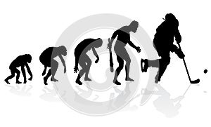 Evolution of the Ice Hockey Player.