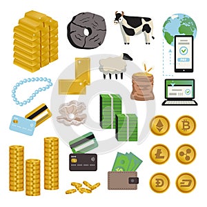 Evolution Money Icon Set